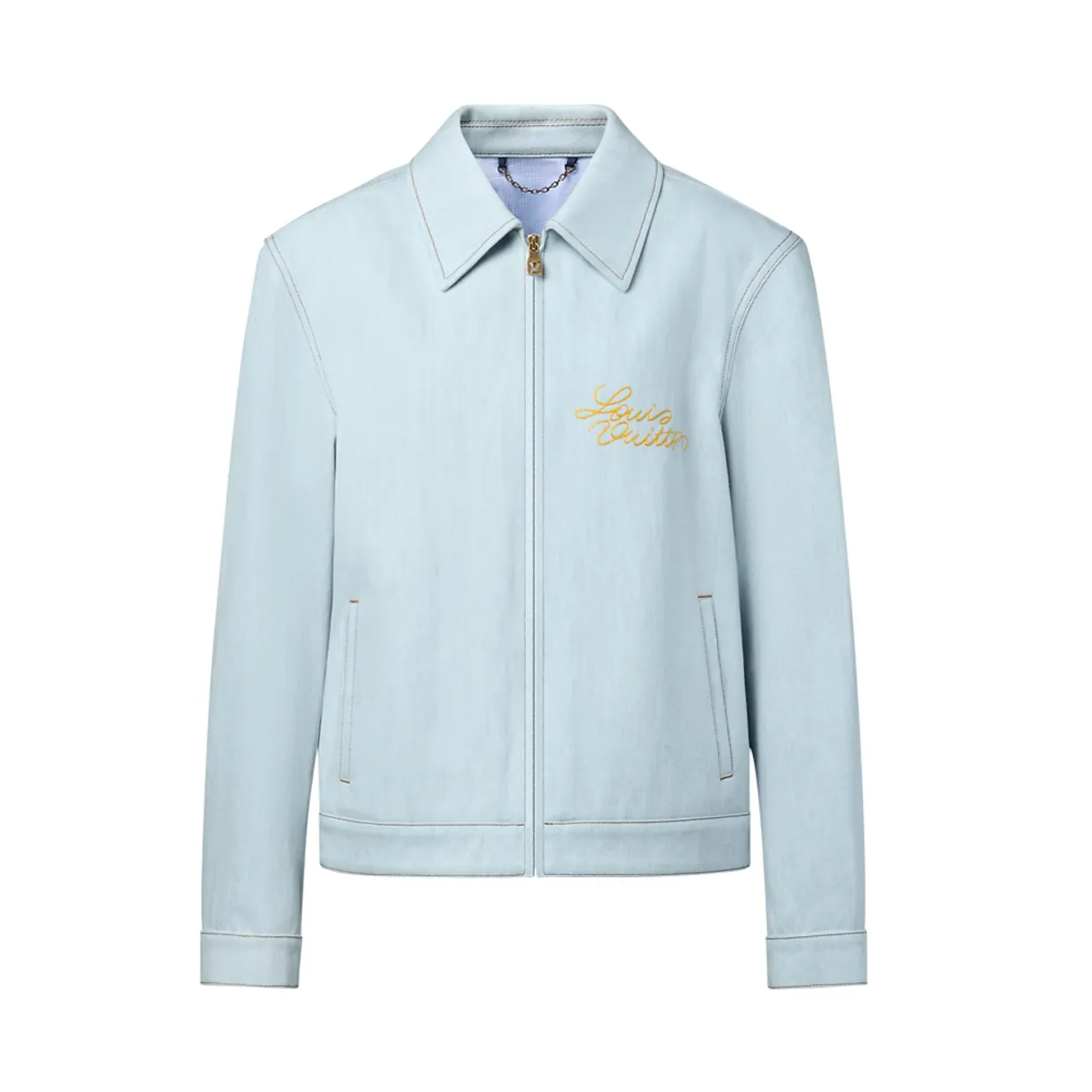 Embroidered Signature Denim Workwear Blouson