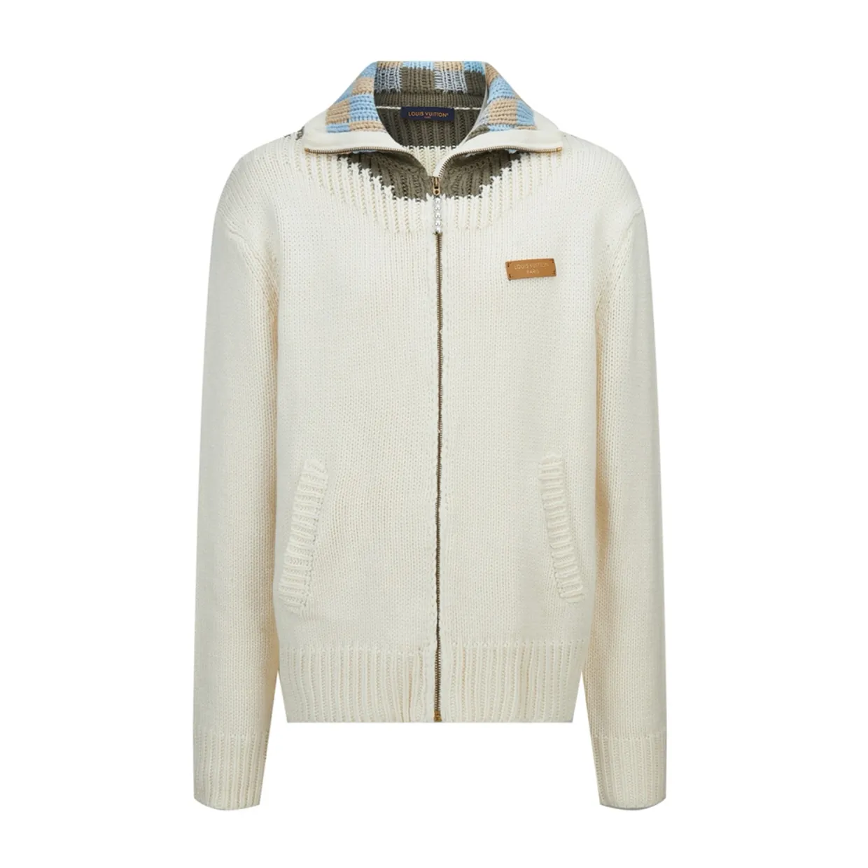 Zipped Intarsia Track Top