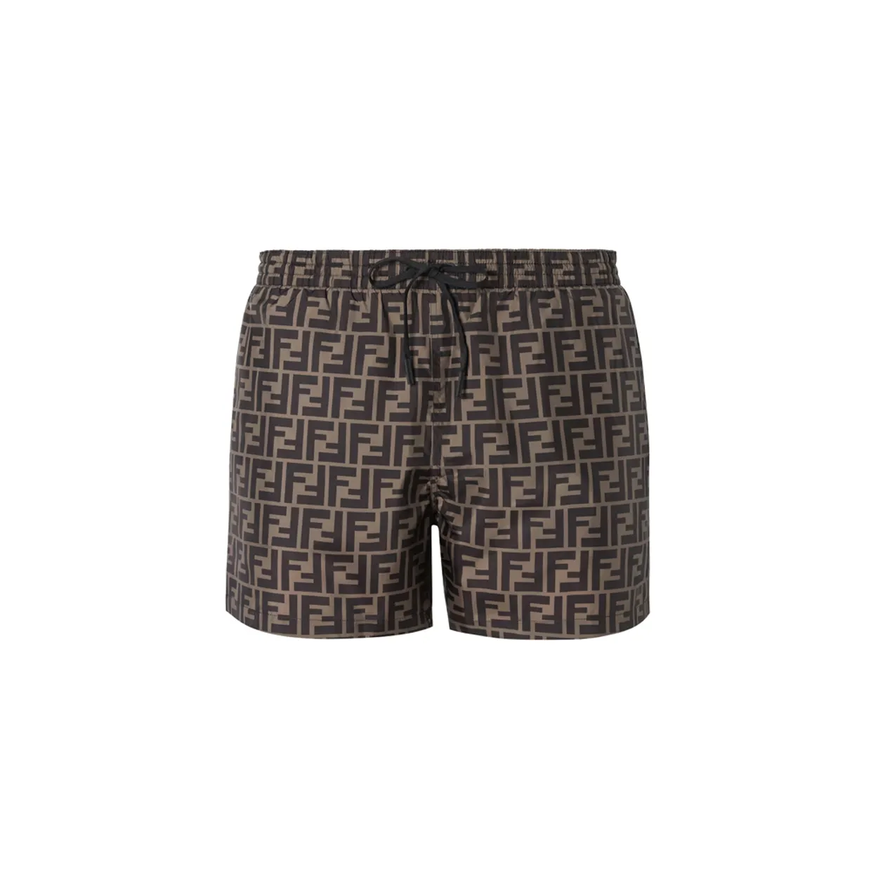 Swim Shorts Brown Fabric
