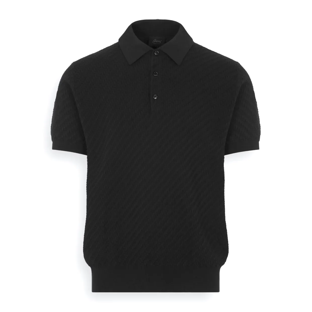 Cotton, Silk And Cashmere Trama Weave Polo
