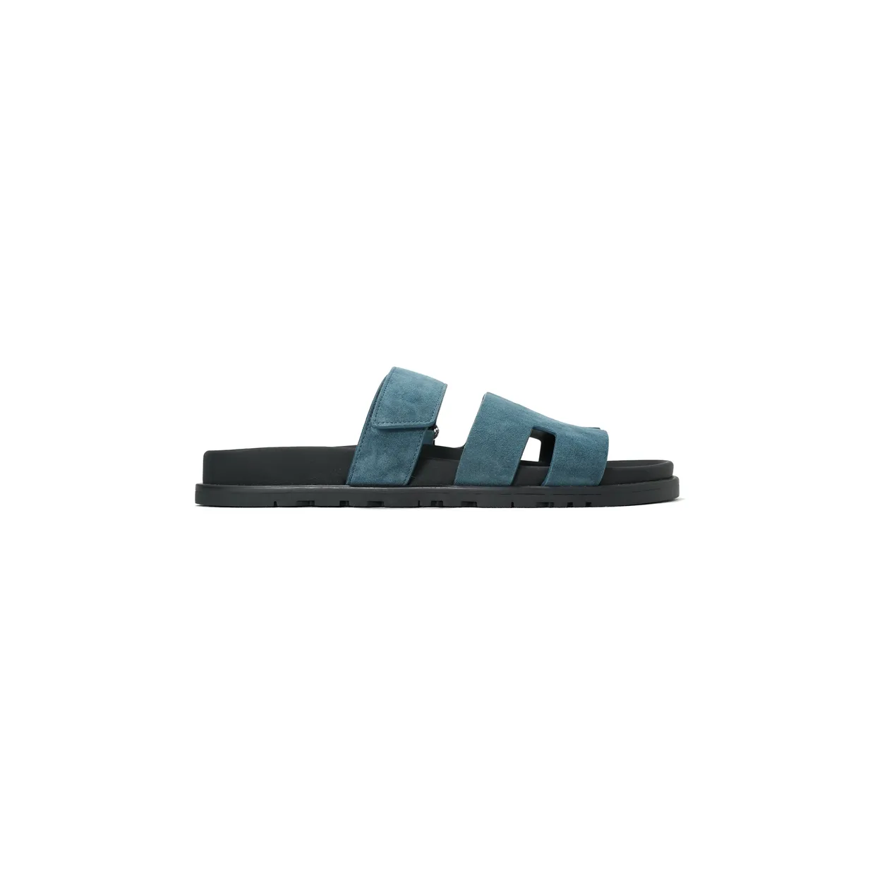 Chypre Sandals In Dark Blue Suede