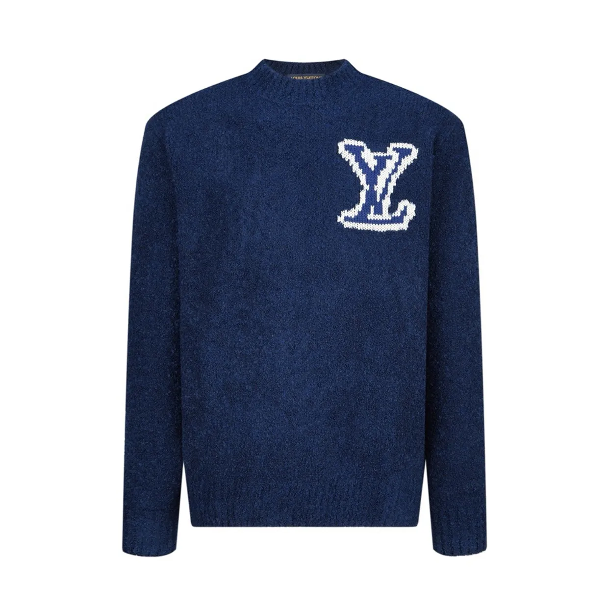 Monogram Print Long Sleeve Sweater