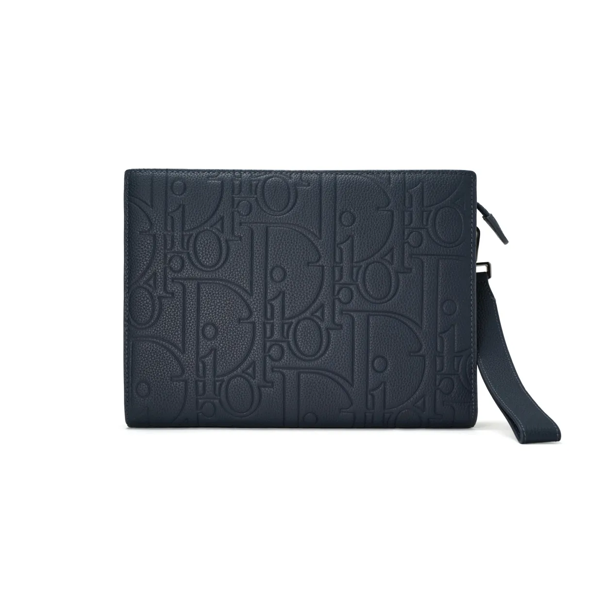 A5 Triangle Pouch Navy Blue Gravity Leather