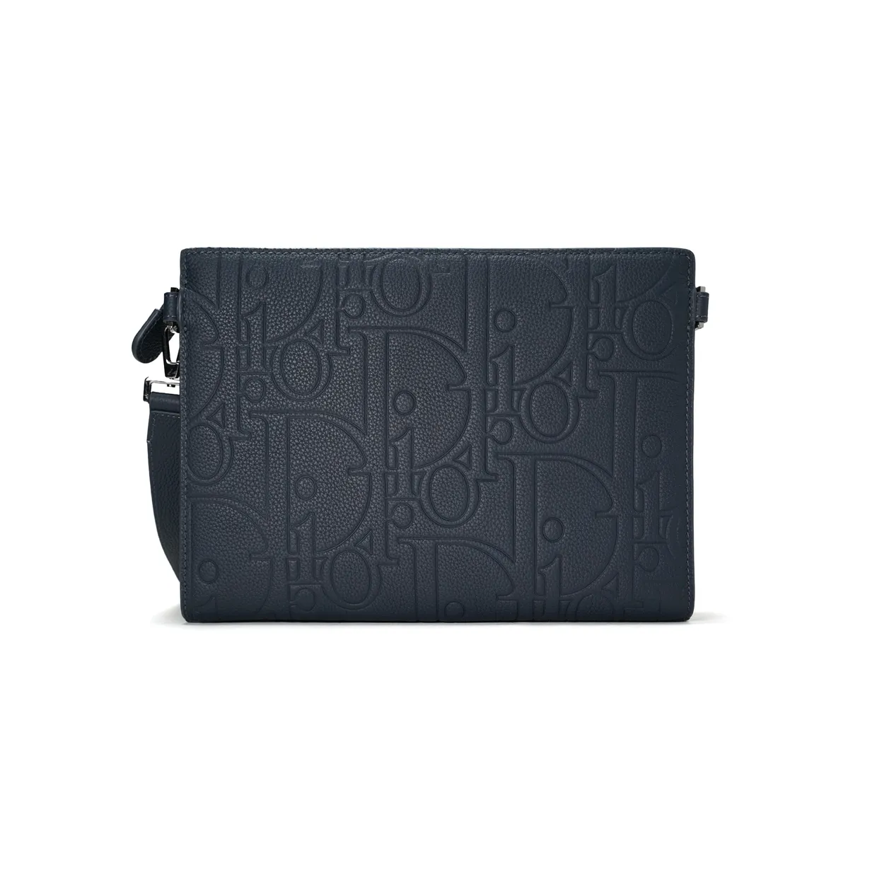 A5 Triangle Pouch Navy Blue Gravity Leather