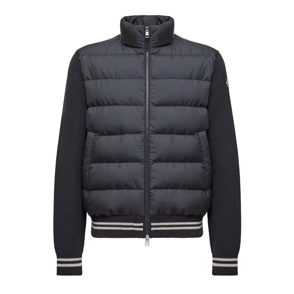 Padded Cotton Cardigan