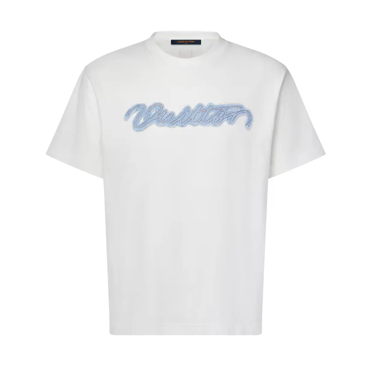 LV Denim Signature Short-Sleeved T-Shirt