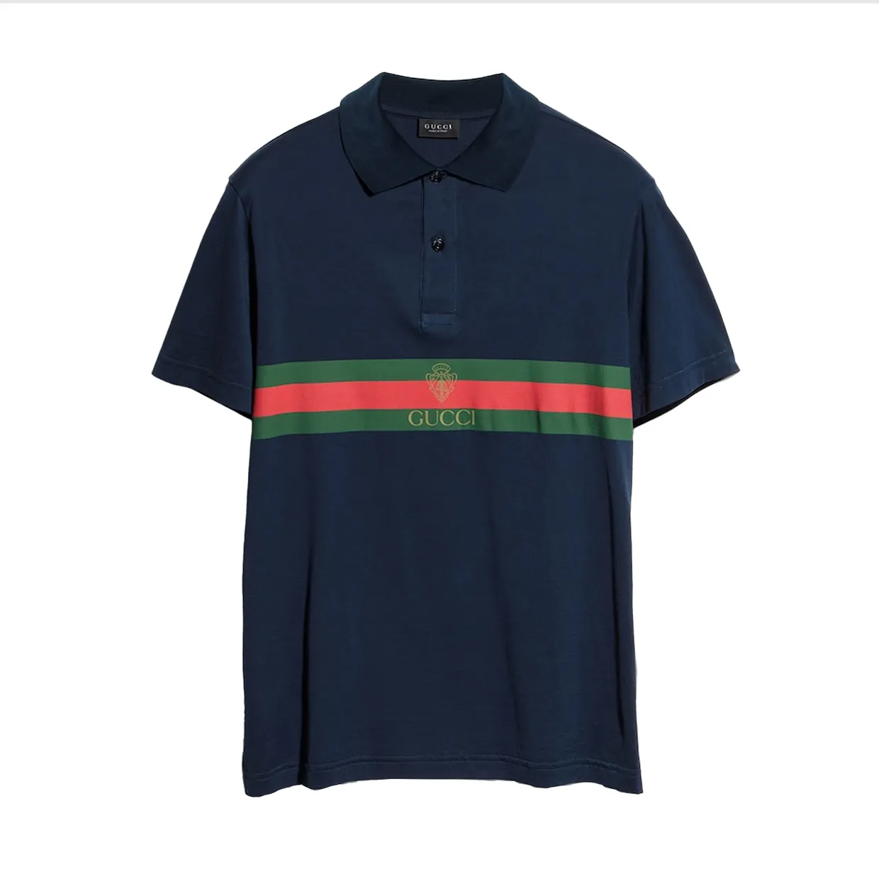 GG Cotton jersey polo shirt with Web