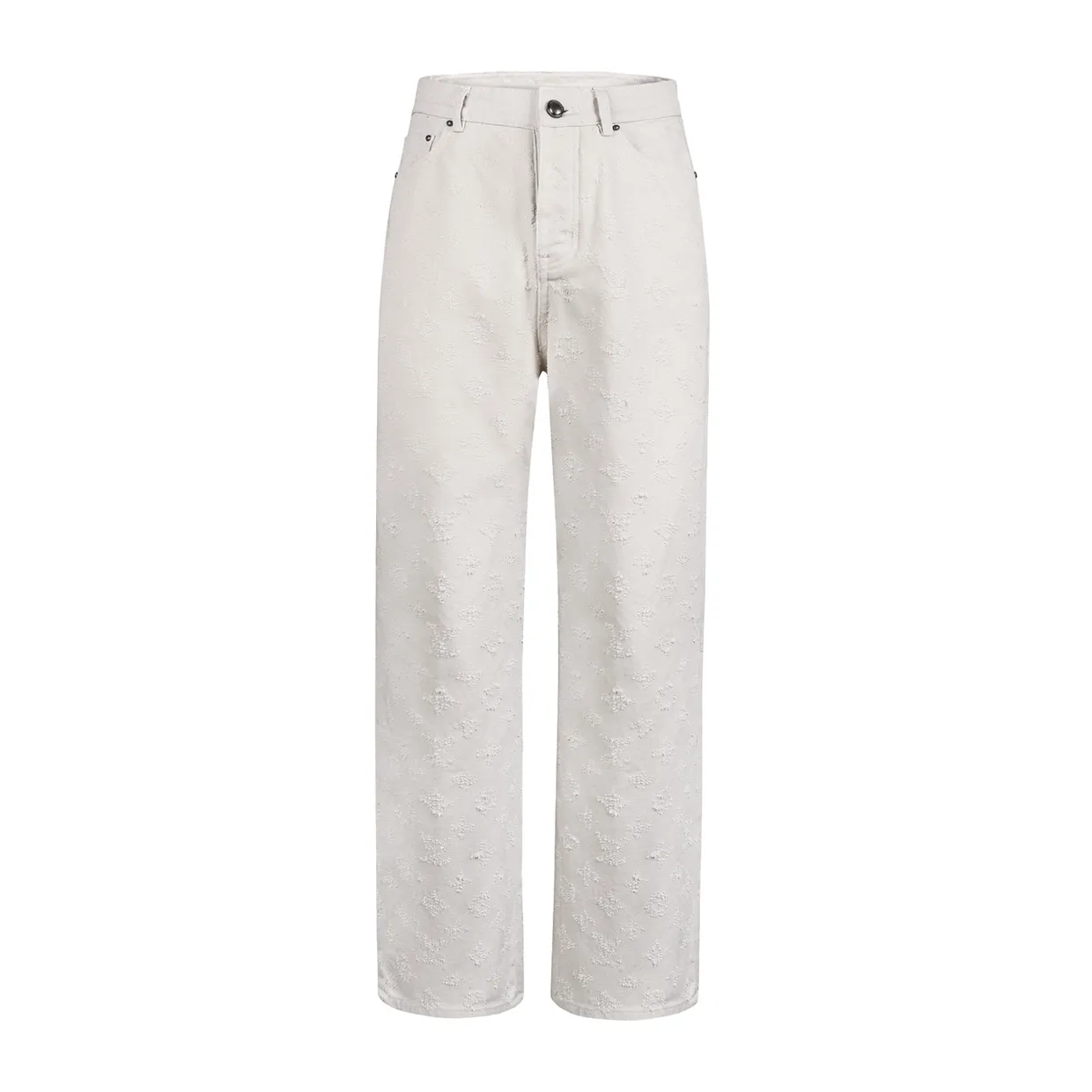 Monogram Needle-Punched Denim Skate Pants