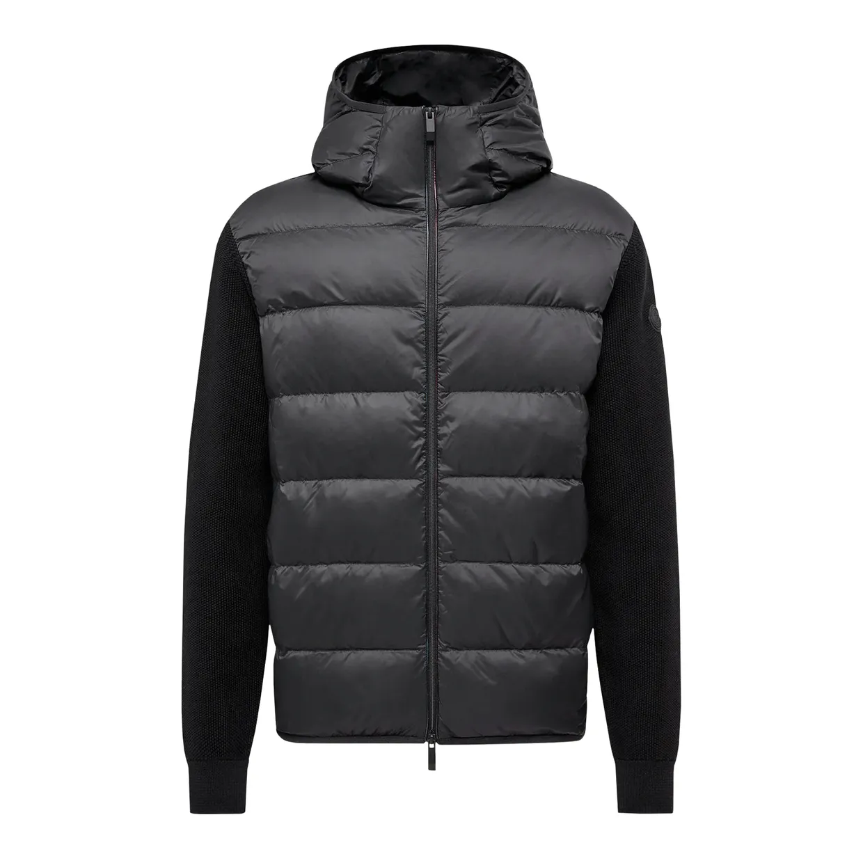 Padded Cotton Zip-Up Hoodie