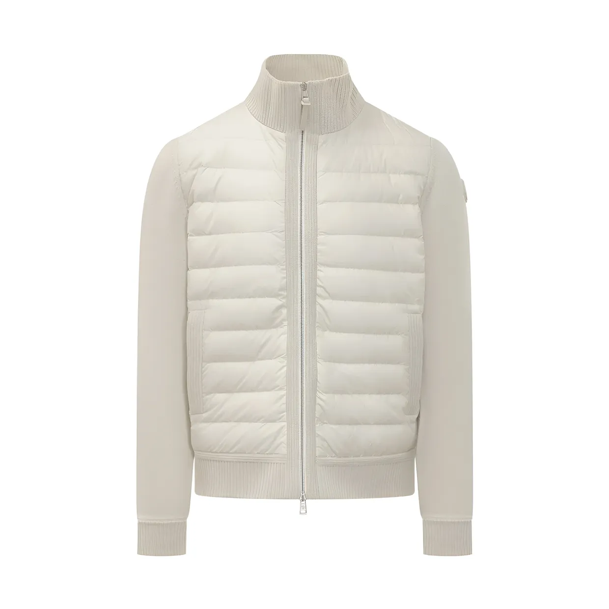 Padded Zip-Up Cardigan