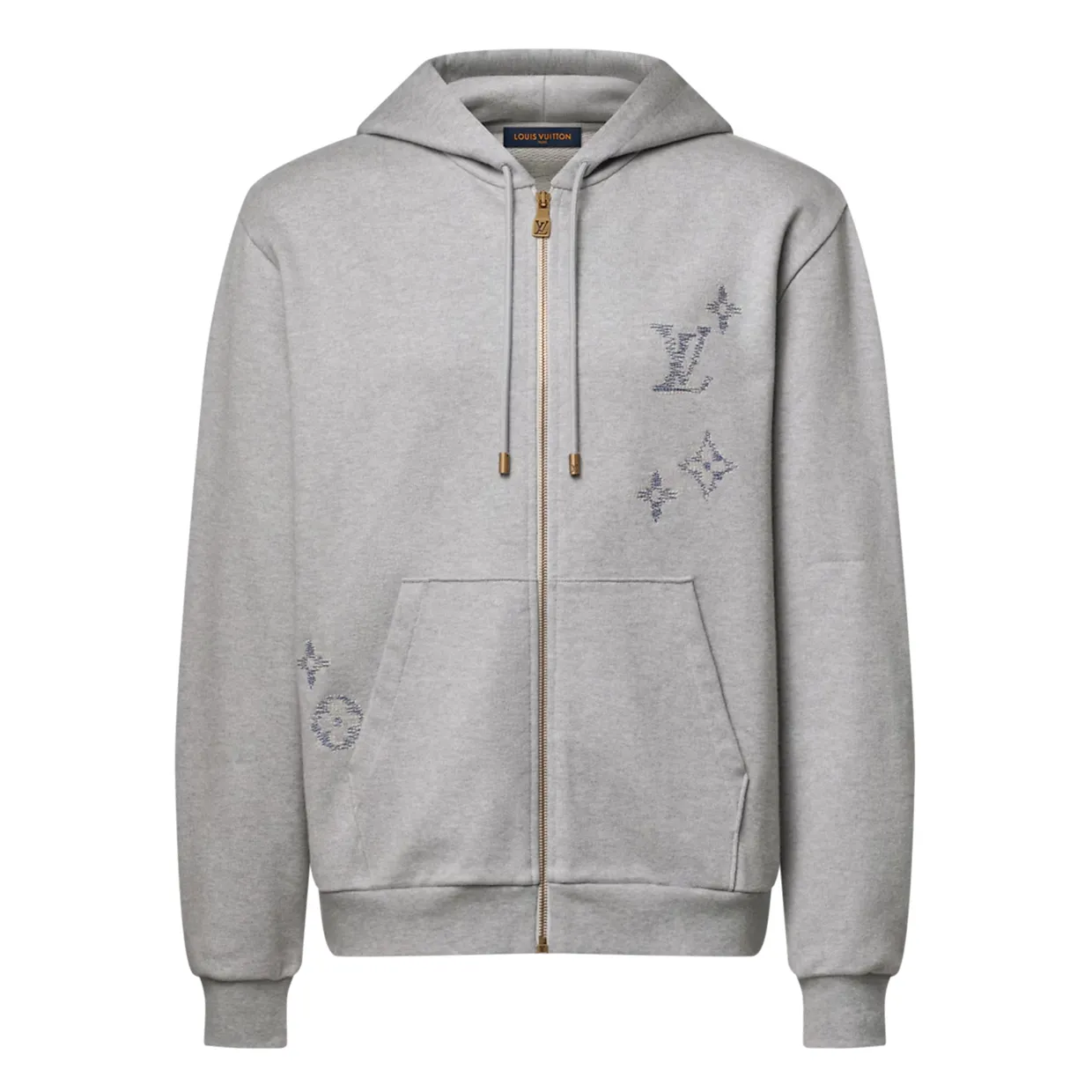 Embroidered Signature Zip Hoodie