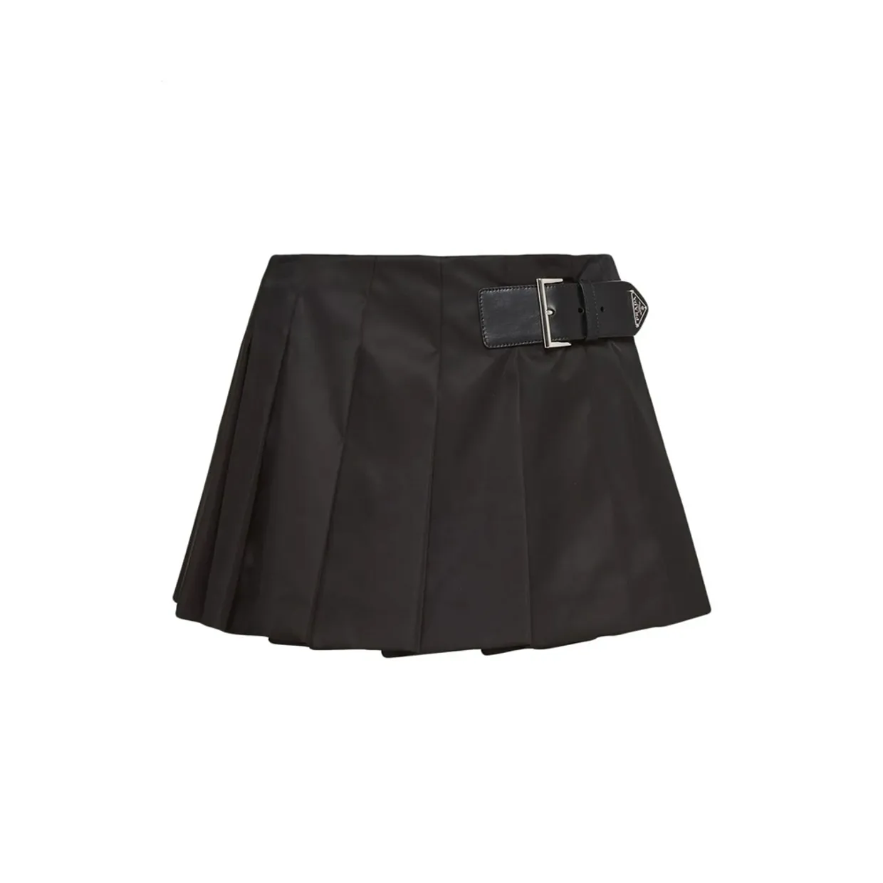 Pleated Re-Nylon Miniskirt