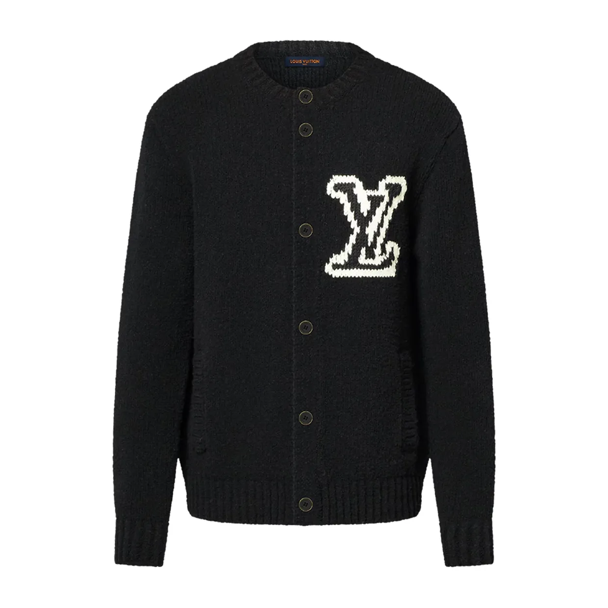 Chunky Intarsia Signature Cardigan