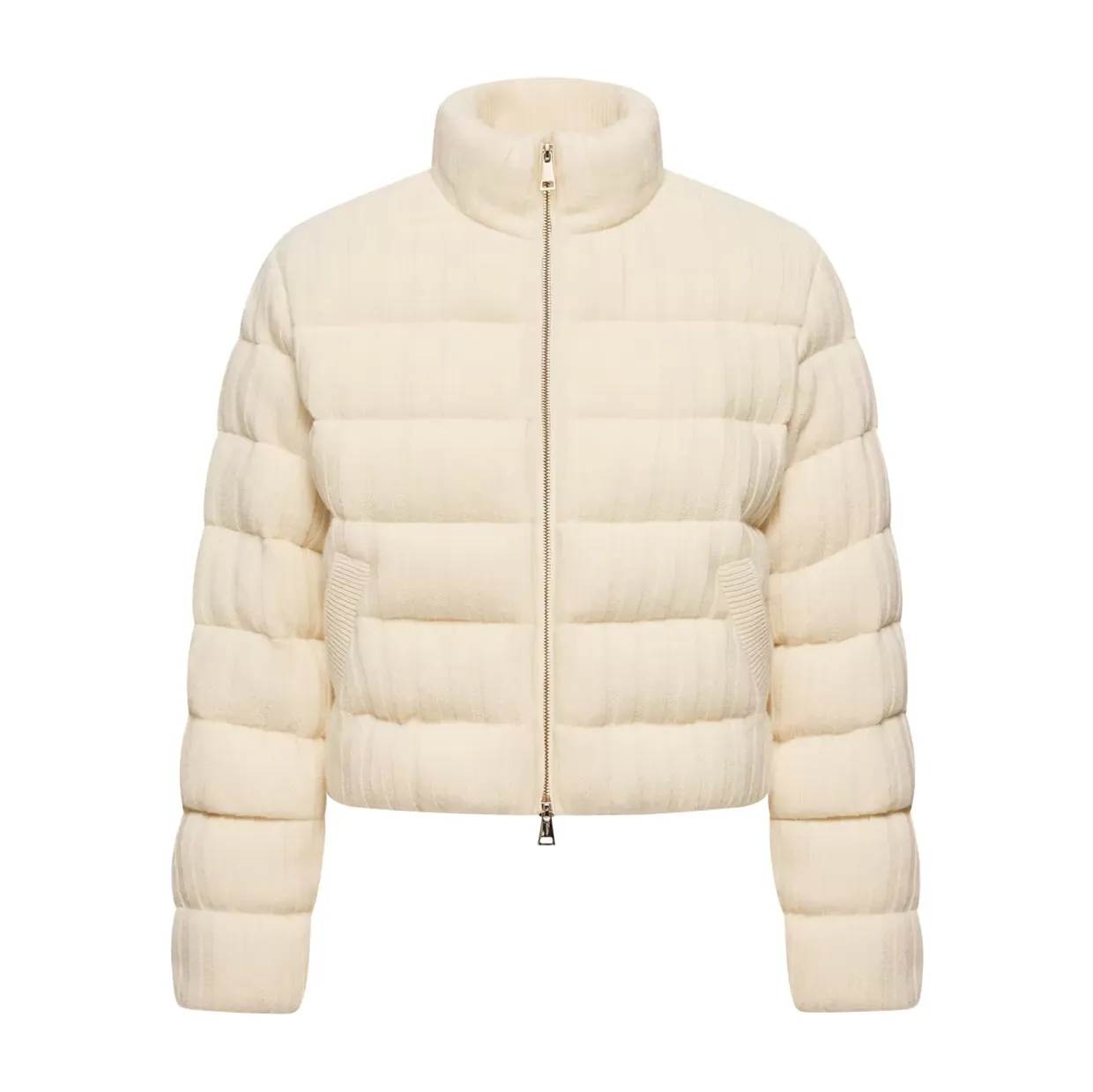 Wool & Cashmere Blend Padded Cardigan