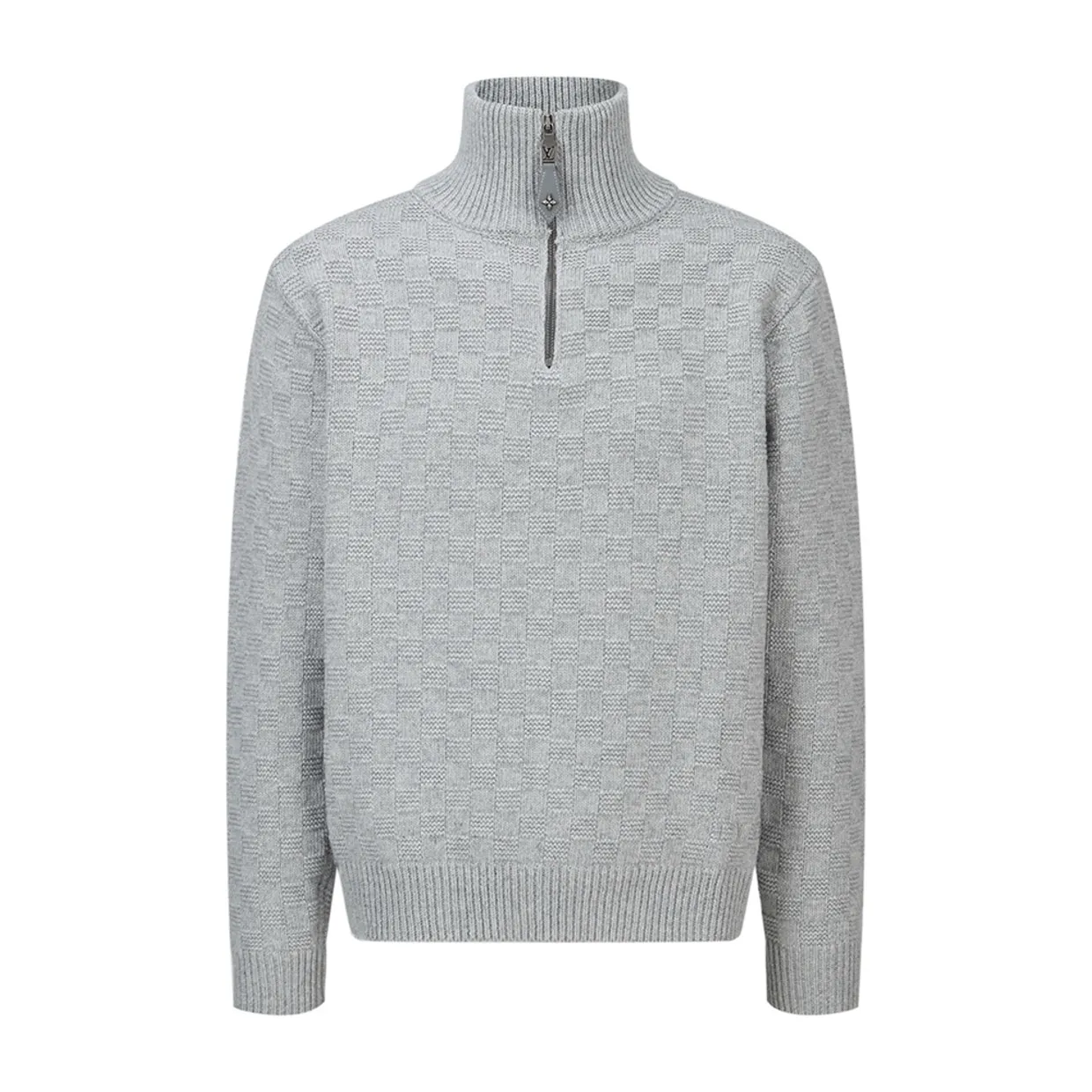Cashmere-Wool Blend Half-Zip Pullover