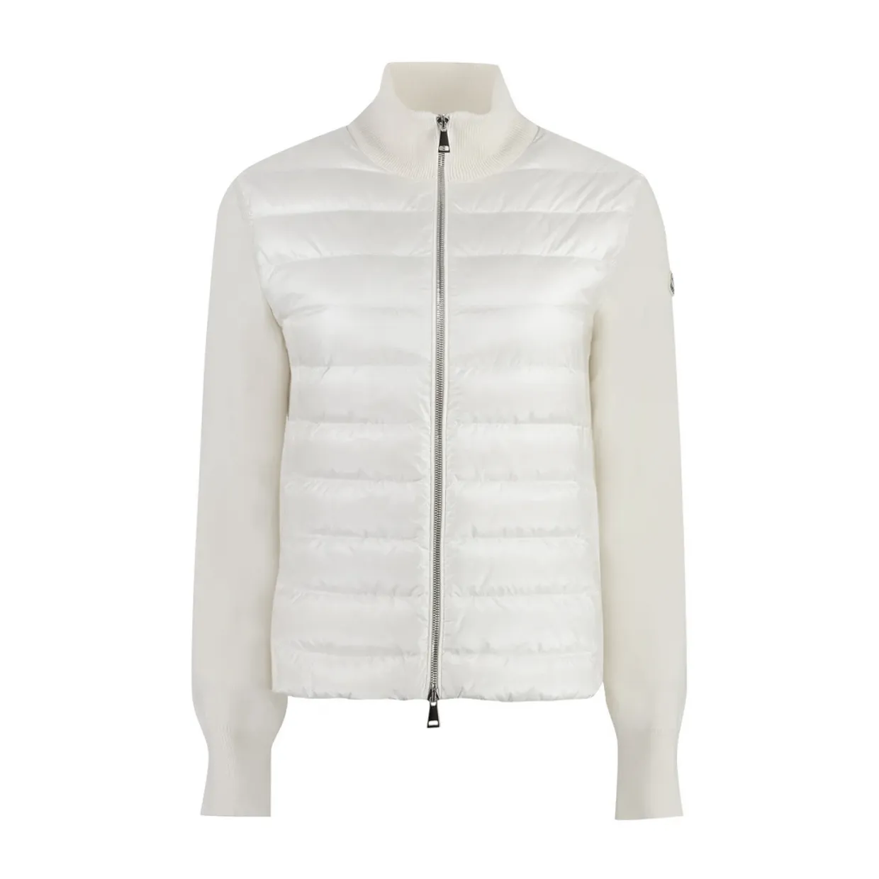 Cardigan With Nylon Panels
