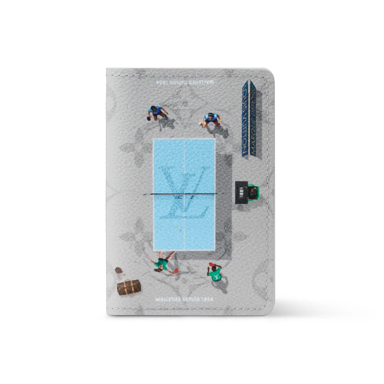 Pocket Organizer In Grey Monogram