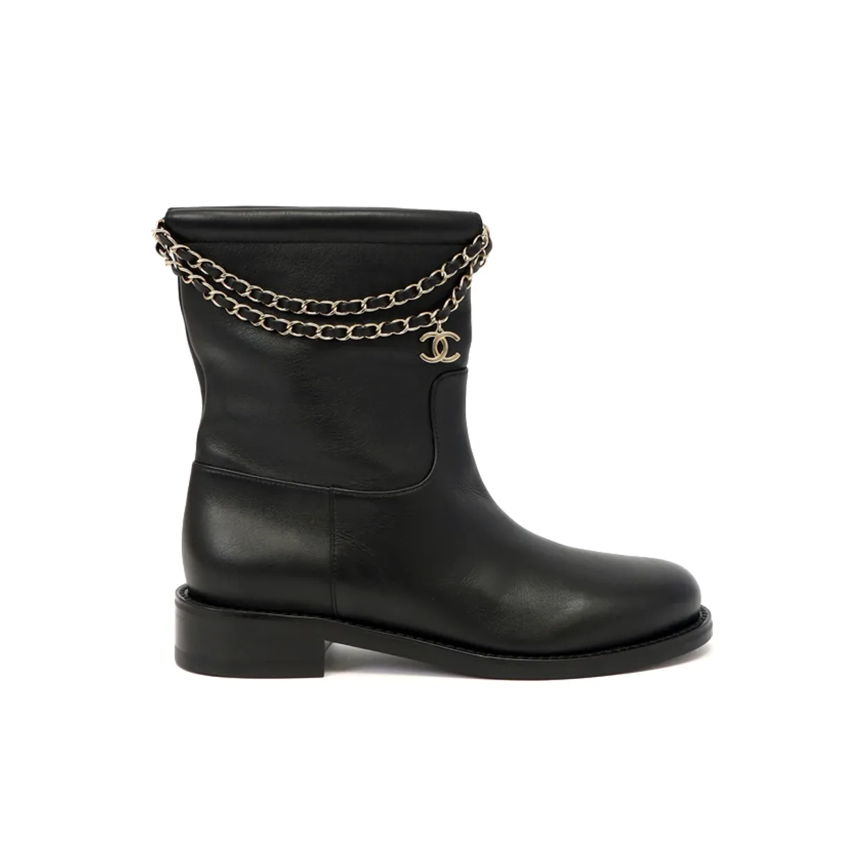 Calfskin Leather Ankle Boots